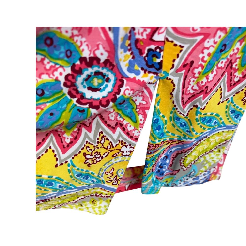 Lauren Ralph Lauren Multi-color Paisley Faux Wrap Dress, 10 - Picture 7 of 7
